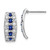 Image of 18mm 14k White Gold Diamond and Sapphire Fancy Earrings EM3850-SA-030-WA