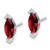 Image of 10.9mm 14k White Gold Marquise Garnet and Diamond Earrings EM7109-GA-005-WA Image of 10.9mm 14k White Gold Marquise Garnet and Diamond Earrings EM7109-GA-005-WA