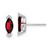 Image of 10.9mm 14k White Gold Marquise Garnet and Diamond Earrings EM7109-GA-005-WA Image of 10.9mm 14k White Gold Marquise Garnet and Diamond Earrings EM7109-GA-005-WA