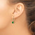 Image of 25mm 14K Yellow Gold 6mm Mount St. Helens Leverback Earrings XLB101MS
