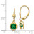 Image of 25mm 14K Yellow Gold 6mm Mount St. Helens Leverback Earrings XLB101MS
