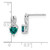 Image of 13mm Sterling Silver Created Alexandrite and Diamond Earrings EM7401-CA-002-SSA