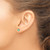 Image of 6mm Sterling Silver Rhodium-plated Emerald & Diamond Post Earrings QDX307