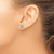 Image of 9mm Sterling Silver Rhodium-plated Light Swiss Blue Topaz & Diamond Earrings QBE22DEC