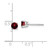 Image of 4mm 14k White Gold 4mm Garnet Earrings