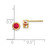 Image of 5mm 14K Yellow Gold Ruby Earrings - July