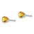 Image of 4mm 14k White Gold 4mm Citrine Stud Earrings
