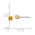 Image of 4mm 14k White Gold 4mm Citrine Stud Earrings