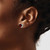 Image of 8mm 14k White Gold 7mm Heart Garnet Earrings