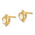 Image of 10mm 10k Yellow Gold Diamond and Opal Earrings