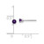 Image of 3mm 14k White Gold 3mm Amethyst Stud Earrings