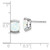 Image of 8.4mm 14k White Gold Created Opal Post Earrings
