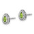 Image of 10.5mm 14k White Gold Pear Peridot Post Earrings