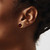 Image of 8mm 14K Yellow Gold 8mm Heart Garnet Earrings