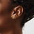 Image of 10.5mm 14K Yellow Gold Pear Garnet Post Earrings