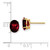 Image of 9mm 14K Yellow Gold 8x6mm Oval Garnet Earrings