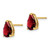 Image of 10mm 14K Yellow Gold 9x6mm Pear Garnet Earrings