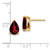Image of 10mm 14K Yellow Gold 9x6mm Pear Garnet Earrings