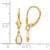 Image of 23mm 14K Yellow Gold 6x4mm Opal/October Earrings