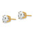 Image of 7mm 14K Yellow Gold 7mm Cubic Zirconia Earrings