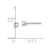Image of 3mm 14k White Gold 3mm White Topaz Stud Earrings