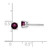 Image of 4mm 14k White Gold 4mm Rhodolite Garnet Earrings