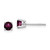 Image of 4mm 14k White Gold 4mm Rhodolite Garnet Earrings