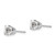 Image of 5mm 14k White Gold 5mm White Topaz Stud Earrings Image of 5mm 14k White Gold 5mm White Topaz Stud Earrings