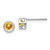 Image of 4mm 14k White Gold November 4mm Citrine Earrings