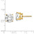 Image of 10mm 14K Yellow Gold 10mm Cubic Zirconia Earrings