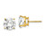 Image of 10mm 14K Yellow Gold 10mm Cubic Zirconia Earrings