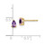 Image of 6mm 14K Yellow Gold 5x3mm Pear Amethyst Earrings