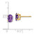 Image of 8mm 14K Yellow Gold 7x5mm Oval Amethyst Earrings