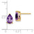 Image of 10mm 14K Yellow Gold 9x6mm Pear Amethyst Earrings