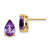 Image of 10mm 14K Yellow Gold 9x6mm Pear Amethyst Earrings