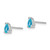 Image of 6mm 14k White Gold 5x3mm Pear Blue Topaz Earrings