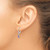 Image of 23mm 14k 6x4mm White Gold Amethys/February Earrings