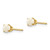 Image of 4mm 14K Yellow Gold 4mm October/Opal Post Earrings