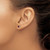 Image of 4.5mm Sterling Silver 4mm Heart Garnet Post Earrings