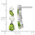 Image of 22.75mm 14k White Gold Peridot and Opal Dangle Earrings
