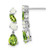 Image of 22.75mm 14k White Gold Peridot and Opal Dangle Earrings