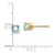 Image of 5mm 14K Yellow Gold 5mm Aquamarine Earrings - March
