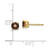 Image of 5mm 14K Yellow Gold 5mm Round Smoky Quartz Earrings