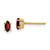 Image of 5mm 14K Yellow Gold 5x2.5mm Marquise Garnet Earrings