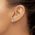 5mm 14k White Gold 5mm Bezel Aquamarine Stud Earrings