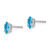 Image of 7mm 14k White Gold 6x3mm Marquise Blue Topaz Earrings