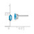 Image of 7mm 14k White Gold 6x3mm Marquise Blue Topaz Earrings