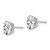 Image of 9mm 14k White Gold 8x6mm Oval Cubic Zirconia Earrings