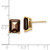 Image of 9mm 14K Yellow Gold 9x7 Emerald Smoky Quartz Earrings