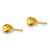 Image of 4mm 14K Yellow Gold 4mm November/Citrine Post Earrings